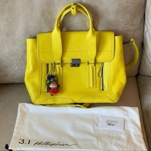 3.1 PHILLIP LIM medium Pashli satchel- Yellow